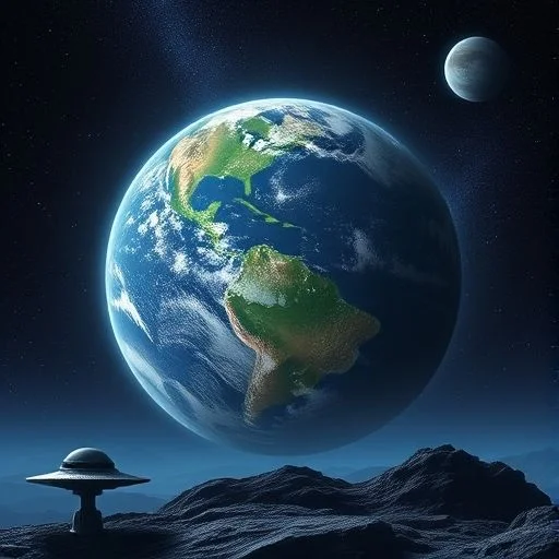 A perfectly rendered, multi-faceted alien crystal artifact, glowing with an internal, shifting spectrum of light (from deep blue to magenta). It floats subtly above a polished, dark obsidian surface. Focus on intricate geometry, light refraction, and a sense of ancient power. Style: Mystical artifact, gemstone photography, clean, sharp focus.